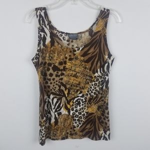 Additions by Chico's Animal Print Tank Small NWT